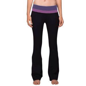 LULULEMON ATHLETICA Groove Pant 'Full-On Luon' Size 8 (Reversible)